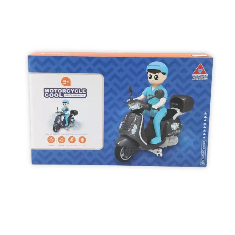 Action Ride Motorcycle Toy – Musical & Moving Passenger Fun