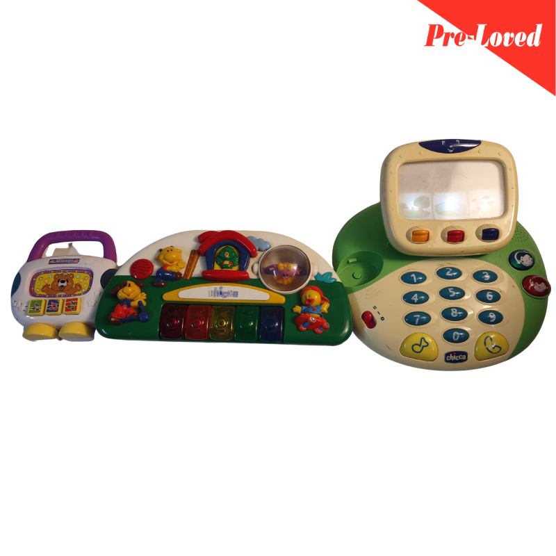 Telephone/Piano/Radio For Kids Pack of 3 Premium Pre-loved