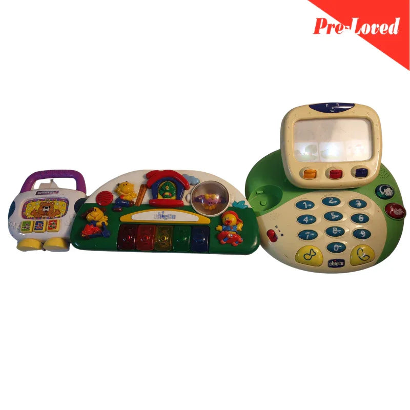 Telephone/Piano/Radio For Kids Pack of 3 Premium Pre-loved