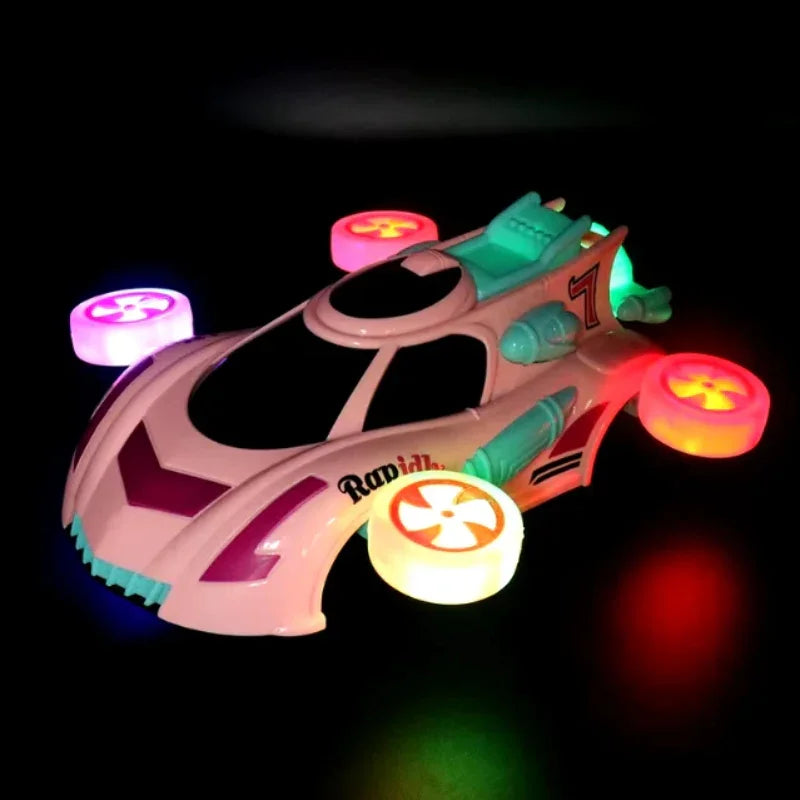 Electric Dazzle Dancing Car – Light & Sound Action Toy for Kids
