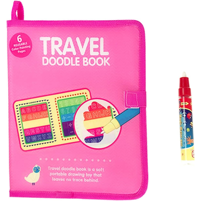 Magic Water Coloring Book – Reusable Mess-Free Drawing Fun for Kids