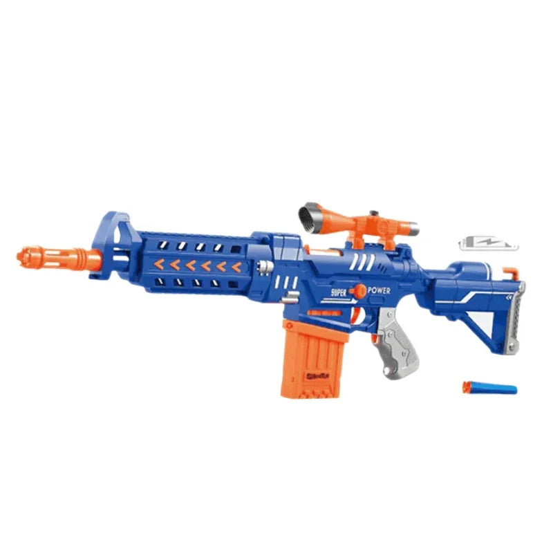 Auto Soft Dart Toy Gun – Battery Operated Nerf-Style Blaster for Kids