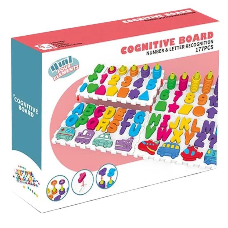 Wooden Alphabet & Number Matching Game – Fun Learning Board for Kids