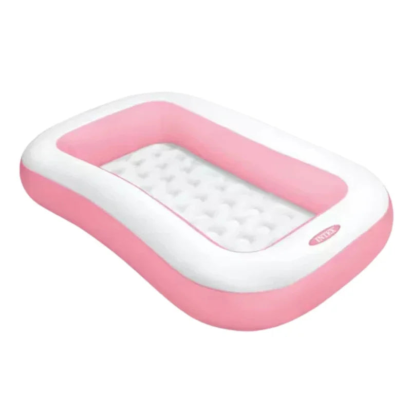Comfy Inflatable Pool for Kids – Pink & White Fun Tub