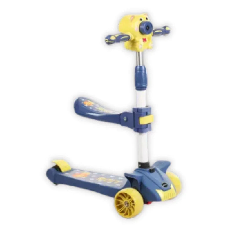 Colorful 3-Wheel Adjustable Scooty – Cute & Fun Ride for Kids