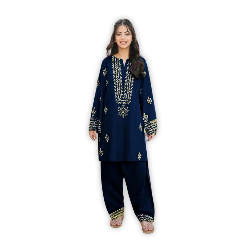 Premium Silk 2-Piece Suit for Girls – Stylish & Comfortable Traditional Wear