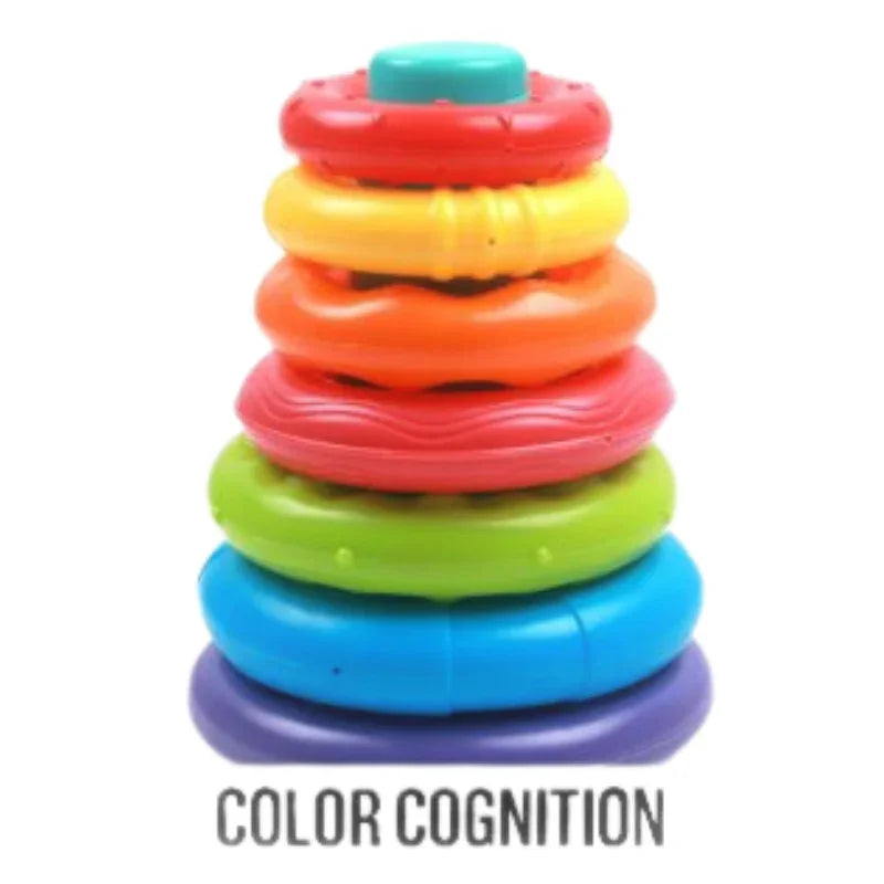 Bright & Colorful Stacking Ring Tower – Fun Learning Toy for Babies