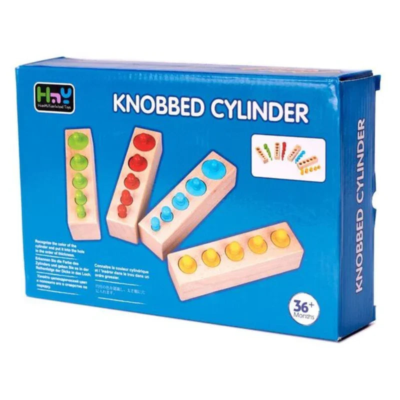 Knobbed Cylinder Blocks Wooden Educational Toy | Price in Pakistan ...