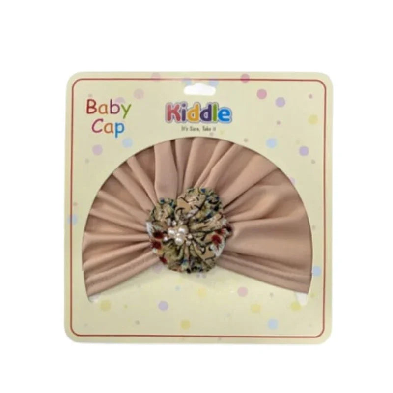 Flower Colored Turban Caps Soft Stylish Headwear Babie