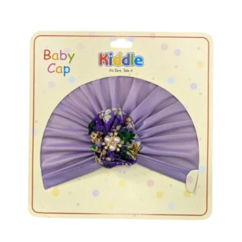 Flower Colored Turban Caps Soft Stylish Headwear Babie