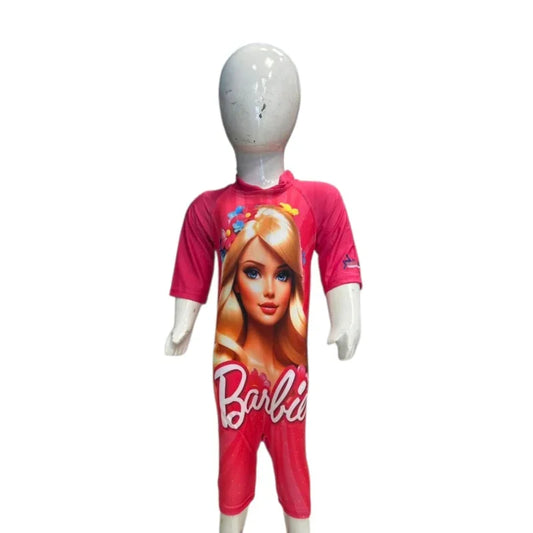 Barbie Kids Swimsuit – Full Body One-Piece Swimwear for Girls (Ages 2–11 Years)
