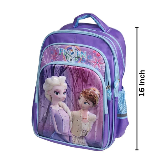 3D Frozen School Bag Waterproof Lightweight Backpack 16 Inch (GB-2021)