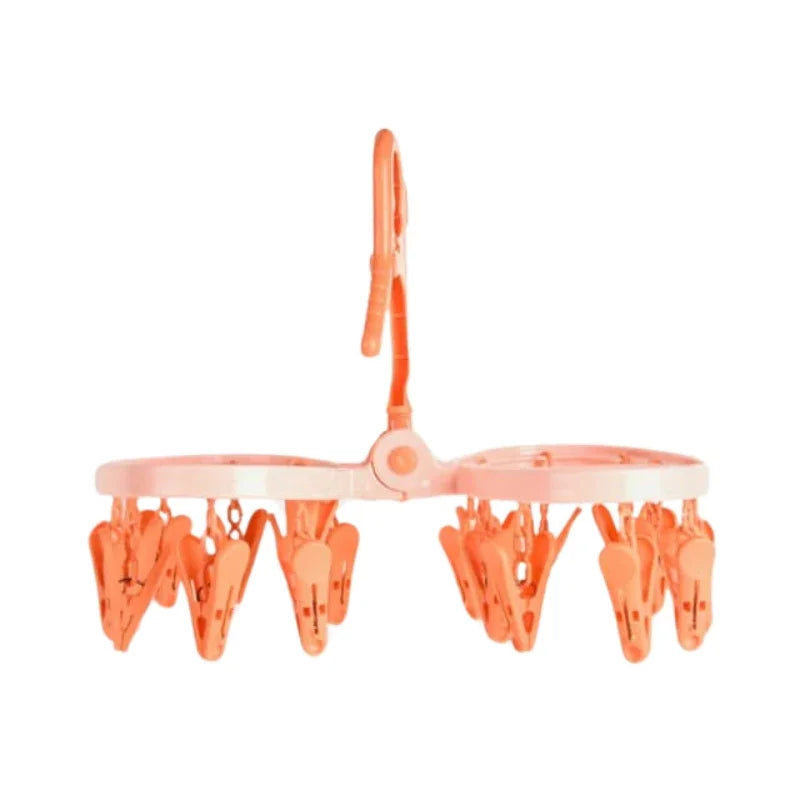 Laundry Hanger with 20 Clips  Space-Saving and Durable Design