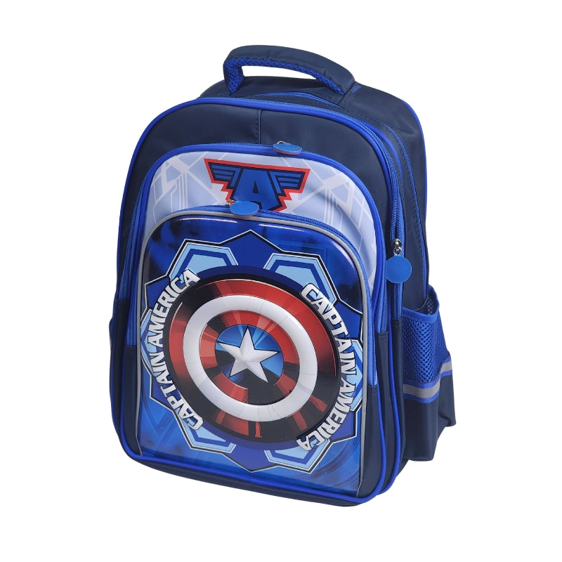 3D Captain America School Bag Waterproof Lightweight Backpack 16 Inch (GB-2021)
