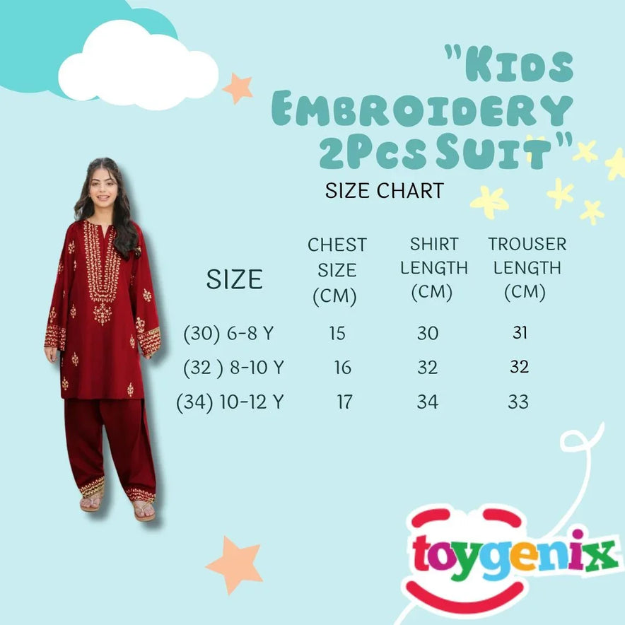 Premium Silk 2-Piece Suit for Girls – Stylish & Comfortable Traditional Wear