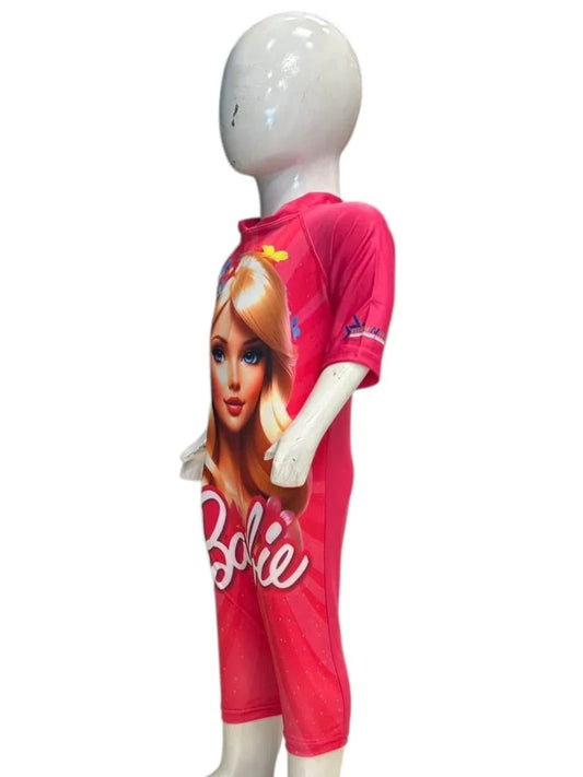 Barbie Kids Swimsuit – Full Body One-Piece Swimwear for Girls (Ages 2–11 Years)