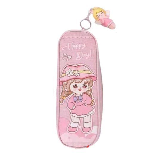Happy Day Doll Pencil Case For Girls