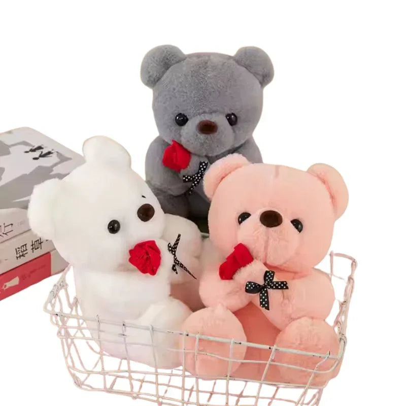 Adorable And Cute Plushie Bear With Roses & Bow