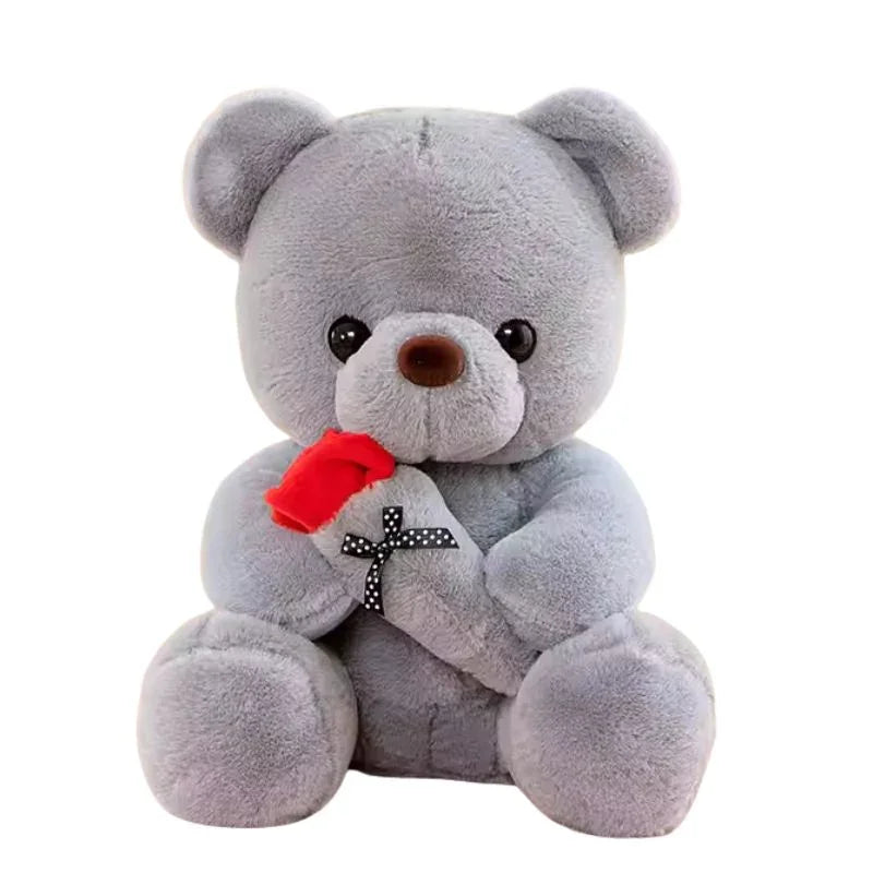 Adorable And Cute Plushie Bear With Roses & Bow