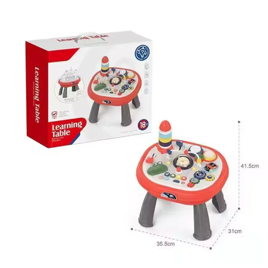 2-in-1 Interactive Educational Block Table – Learning & Play in One