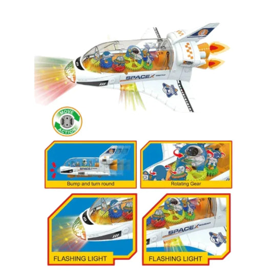 DIY Space Shuttle – Build, Play & Explore with Lights & Sound