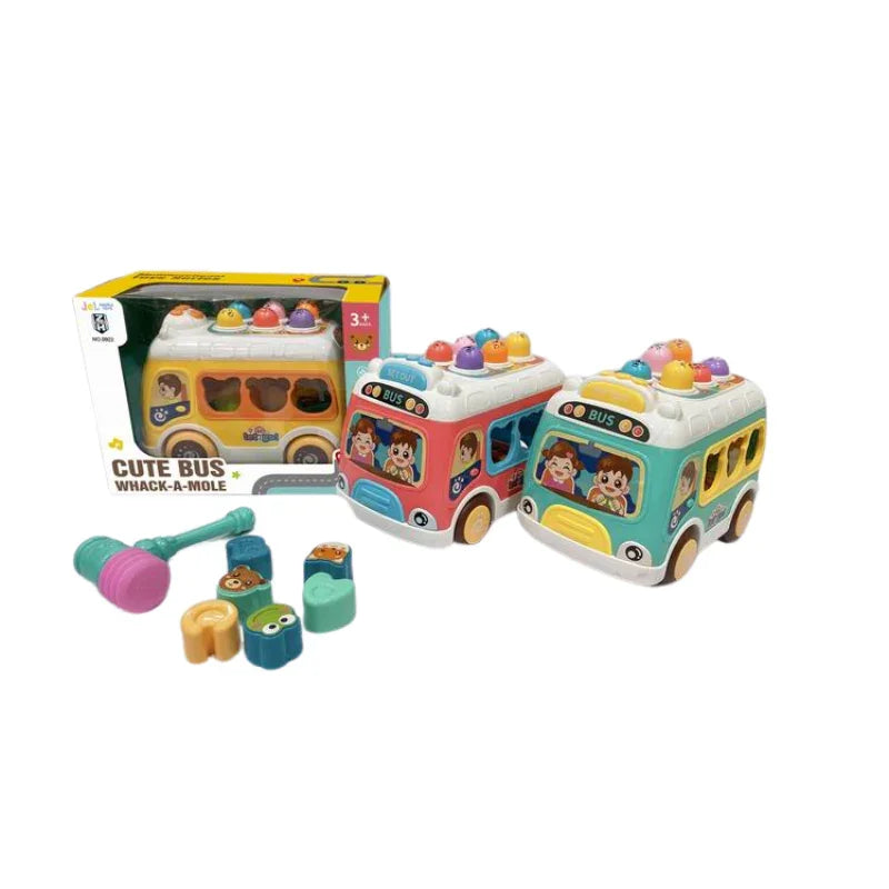 Multifunctional Musical Shape Sorter Bus – Whack-A-Mole & Learning Fun in One