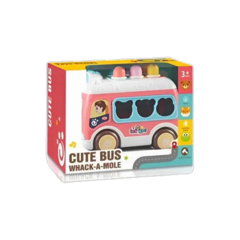 Multifunctional Musical Shape Sorter Bus – Whack-A-Mole & Learning Fun in One