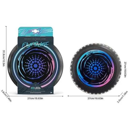 49 LED Light-Up Flying Disc – Ultimate 175g LED Frisbee for Nighttime Sports Fun