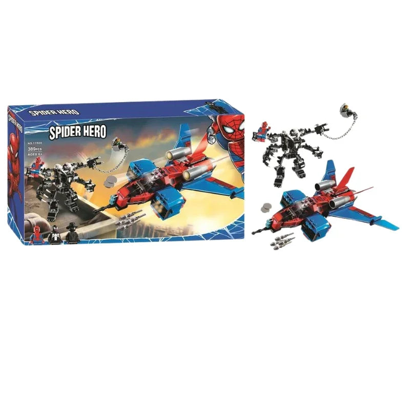 LEGO Marvel Spider-Man Jet vs. Venom Mech – Epic Superhero Battle Set