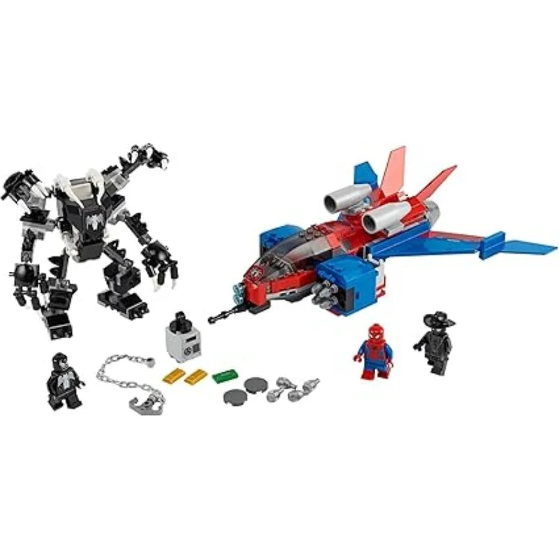 LEGO Marvel Spider-Man Jet vs. Venom Mech – Epic Superhero Battle Set