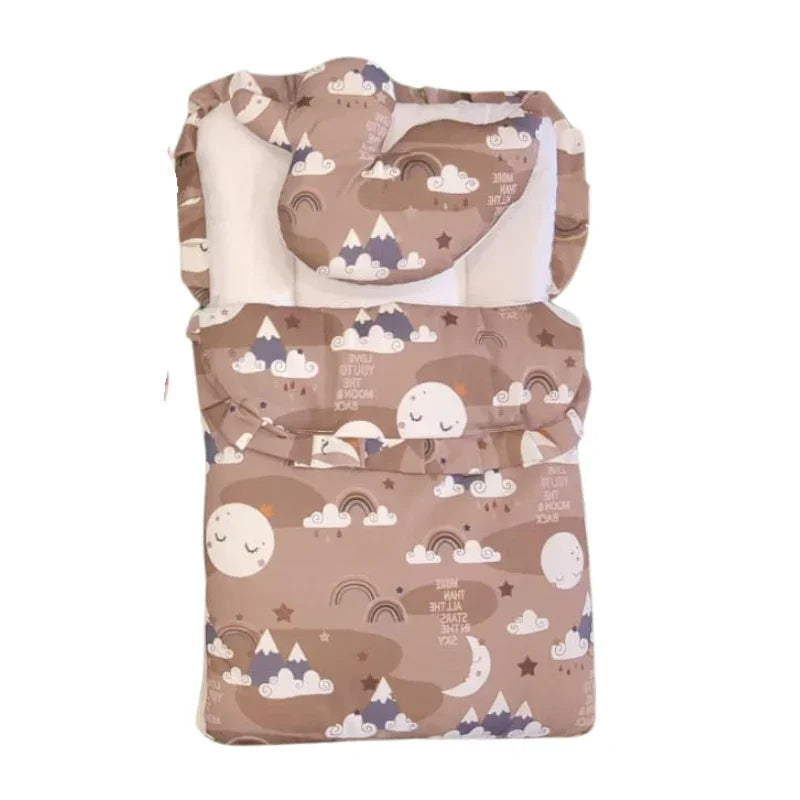 SnuggleNest™ 3-in-1 Cotton Baby Sleeping & Carry Nest
