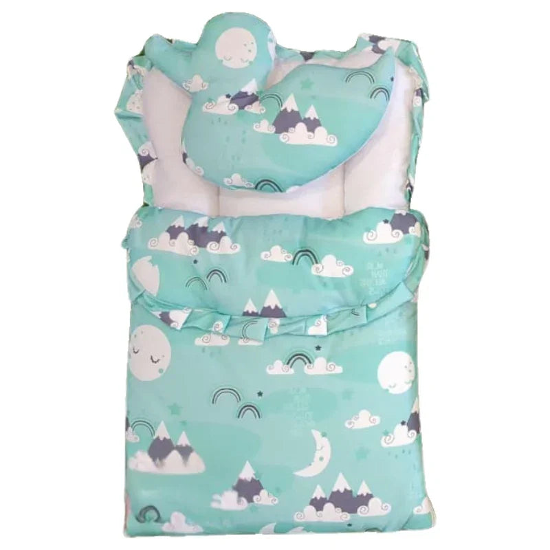 SnuggleNest™ 3-in-1 Cotton Baby Sleeping & Carry Nest