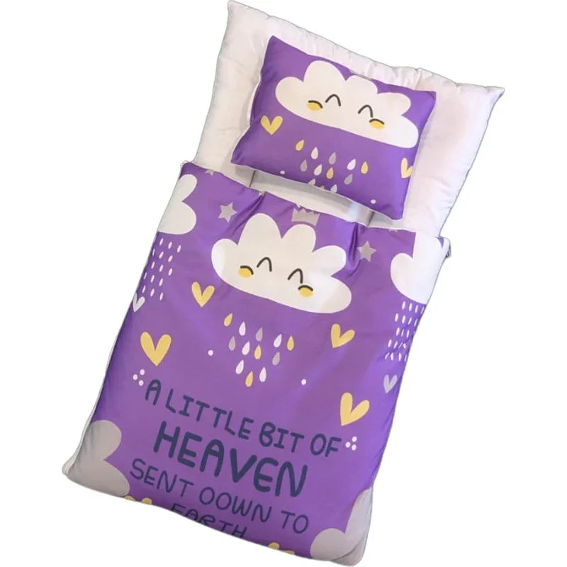 Little Heaven Baby Boy Carry Nest – Cozy Comfort in Blue & Purple Bliss