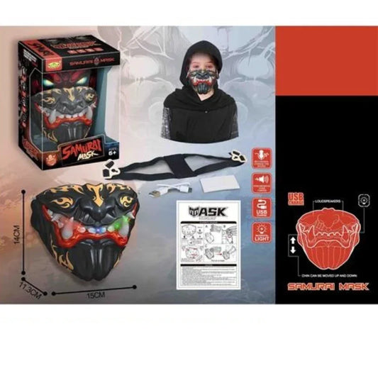 Halloweeen Glow LED Mask – Kids Light-Up Costume Shield