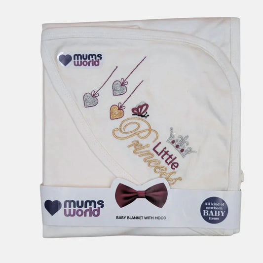 Little Princess Hooded Baby Blanket – Soft, Sweet & Perfect