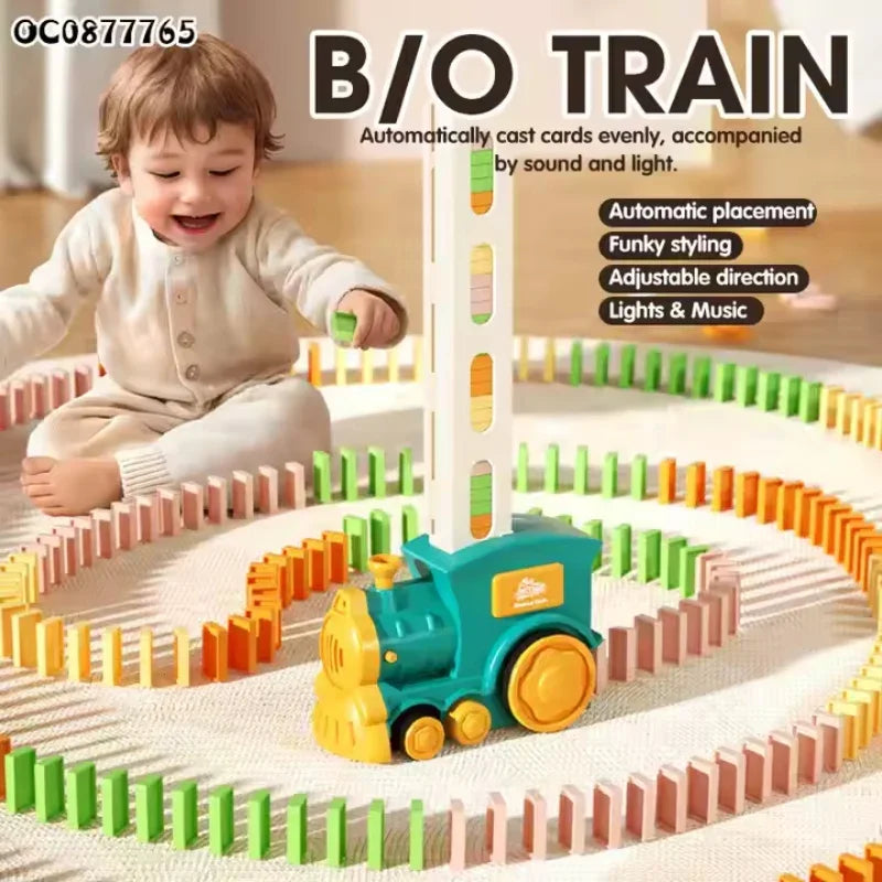 Auto Domino Train Builder – Electric Track Laying Fun Toy for Kids