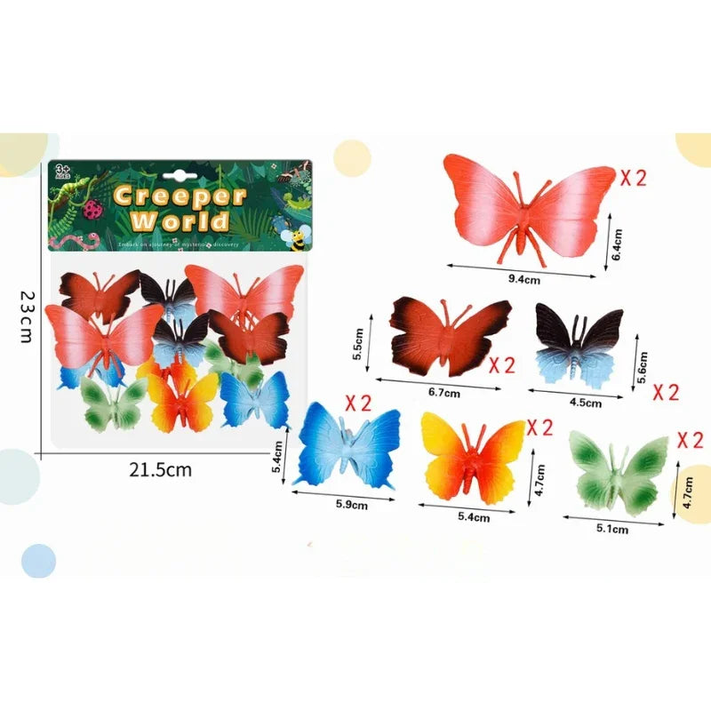 FlutterGlow – 12-Piece Eco-Friendly Removable Butterfly Décor Set