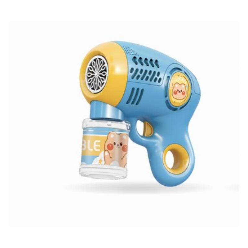 Smooth Electric Bubble Gun Toy With LED Light - 12 Holes