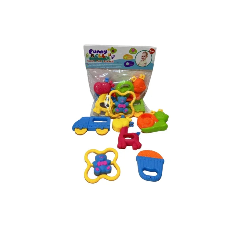 Adorable Animal Baby Rattle Set  Soft, Safe & Sensory Fun for Little Hands