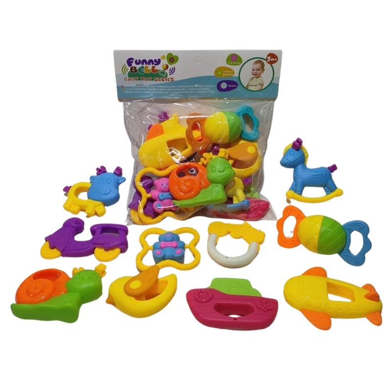 Adorable Animal Baby Rattle Set Soft, Safe & Sensory Fun for Little Hands
