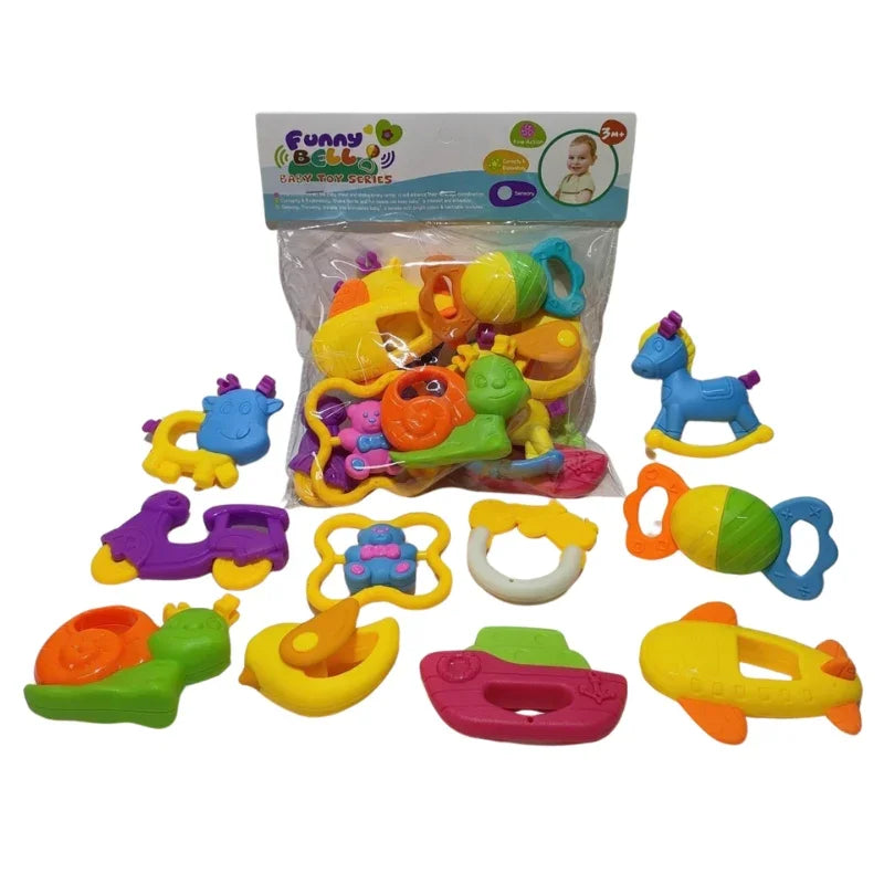 Adorable Animal Baby Rattle Set  Soft, Safe & Sensory Fun for Little Hands