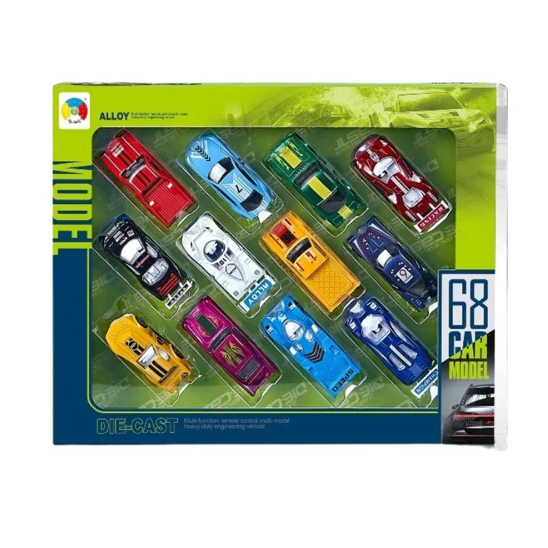 Classic Power 68 Diecast Metal Alloy Car Collection Pack Of 12