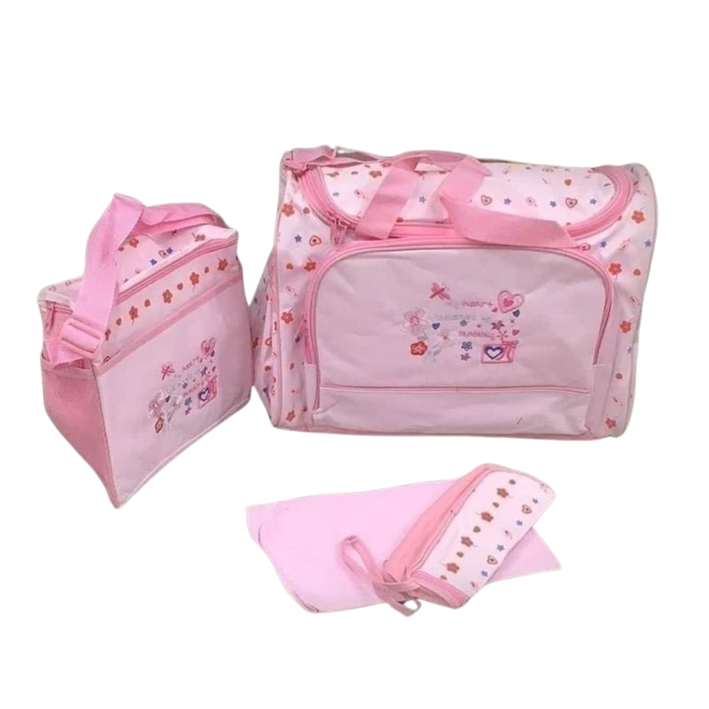 3 in 1 Multi-Functional Baby Diaper Bag Set Stylish Spacious Bags for Modern Moms