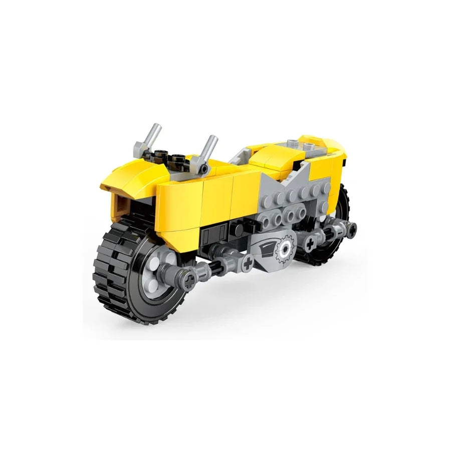 COGO 3 in 1 Motorcycle Building Blocks Build, Play & Transform