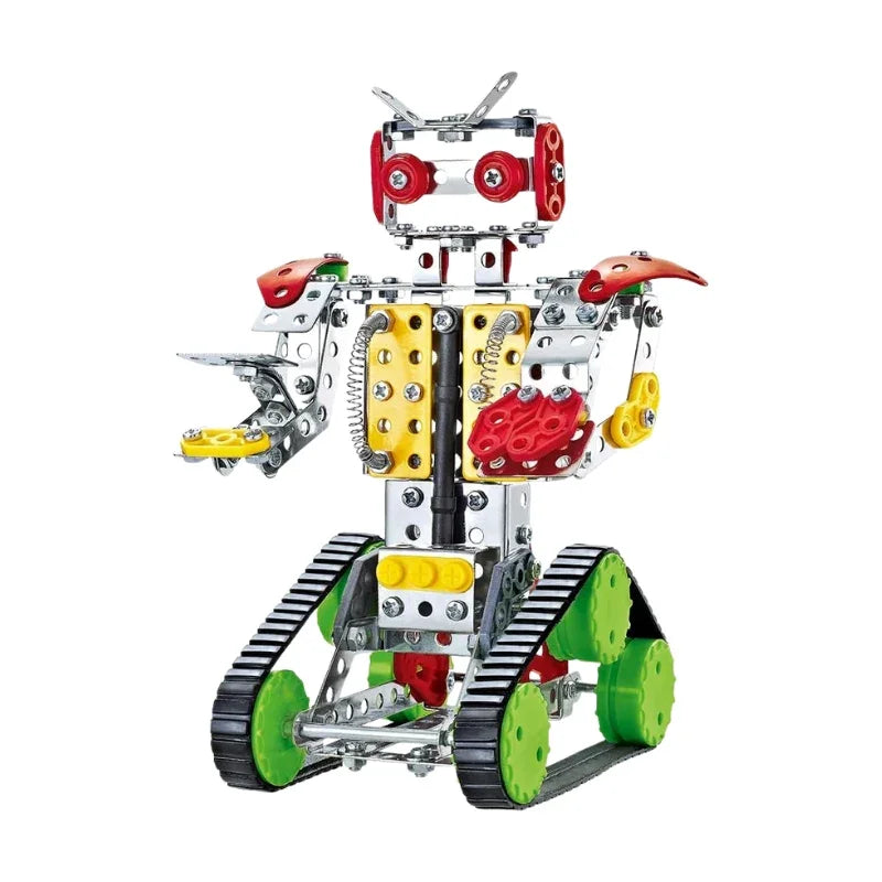 Metal Block 3 Tier Robot Building Set Build Create & Play