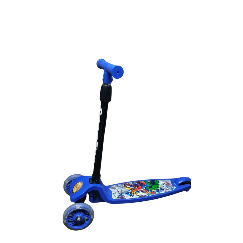 Kids 3-Wheel Scooter with LED Wheels Adjustable Balance Scooter for Boys & Girls