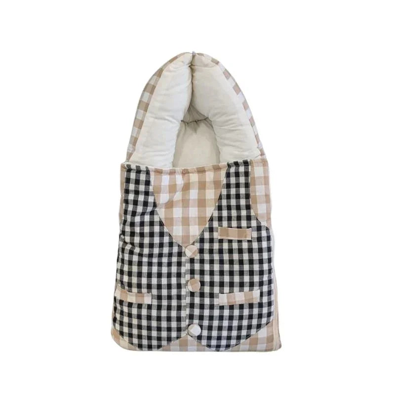 Gentleman Style Baby Sleeping Bag Soft  Cozy Vest Design Nest