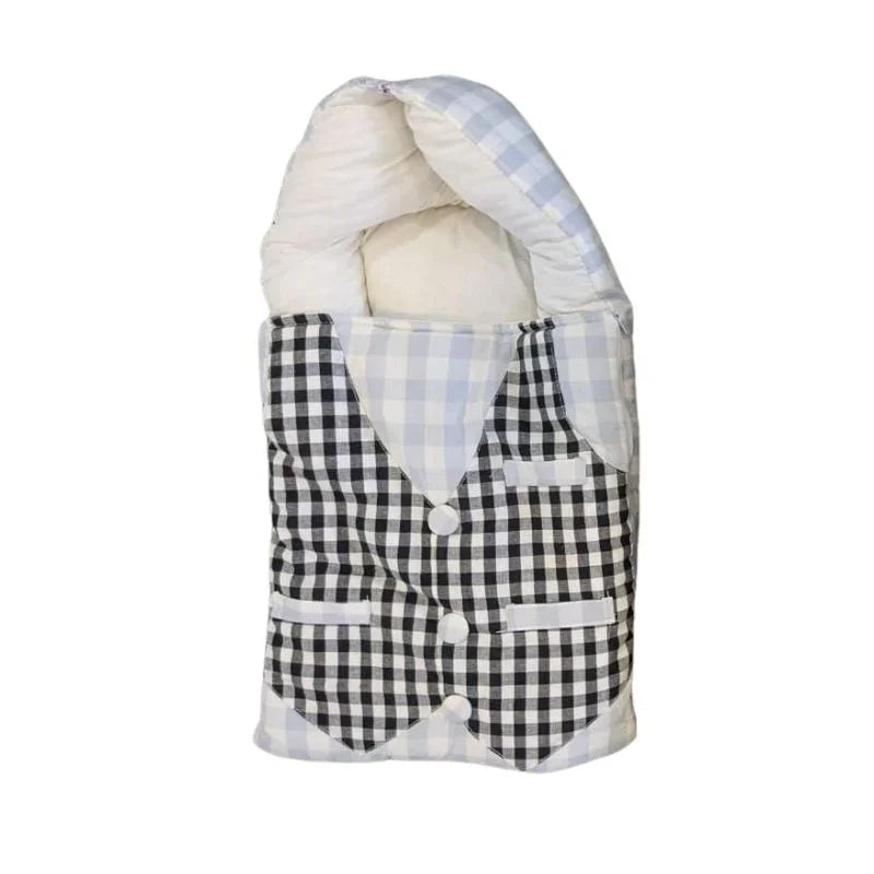 Gentleman Style Baby Sleeping Bag Soft  Cozy Vest Design Nest