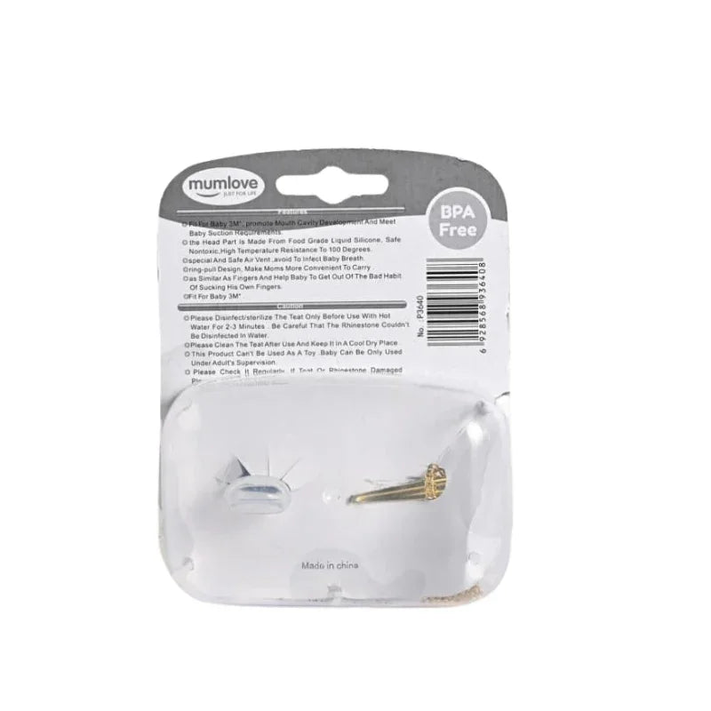 Mom Love Fancy Baby Bling Pacifier – Elegant Comfort