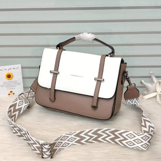 Elegant Imported Luxury Crossbody Handbag with Thick Strap & Multi-Compartment Design
